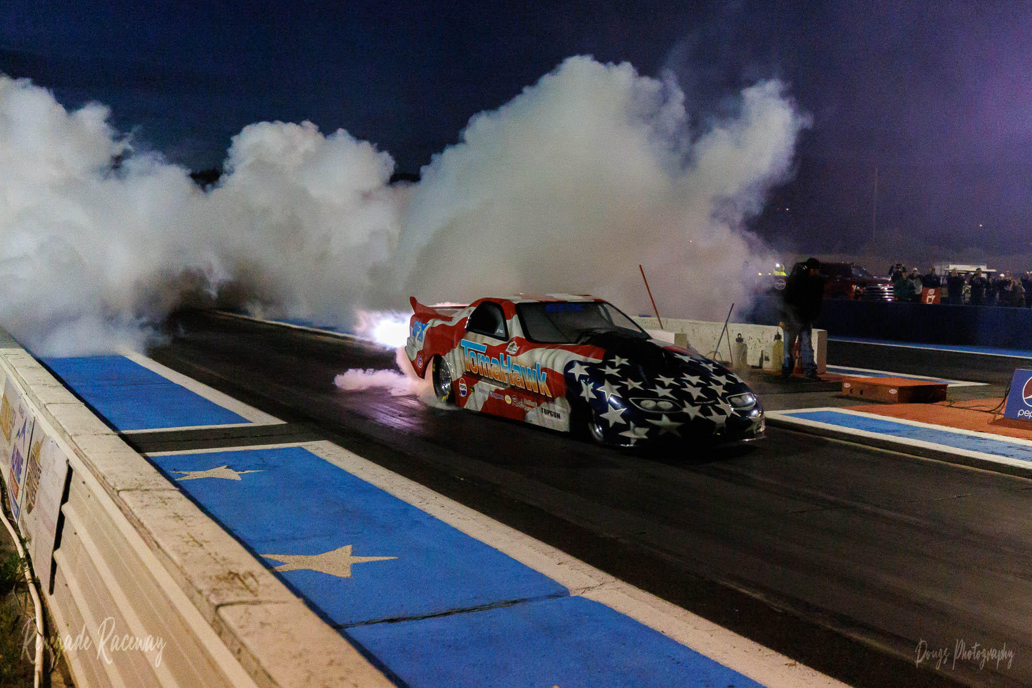 Tomahawk Jet Car making a pass at Renegade Raceway