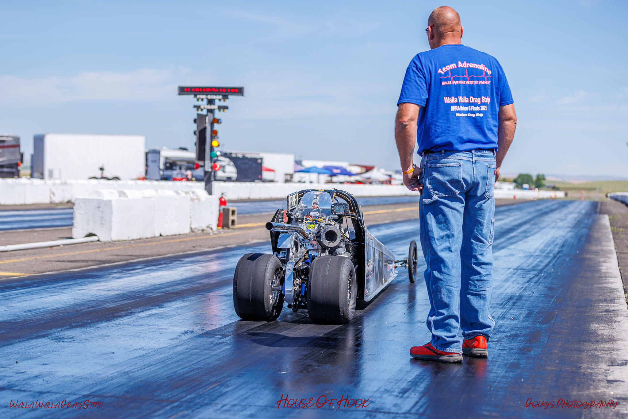 Racer competing at the House Of Hook, Walla Walla Drag Strip's 2024 NAPA Points Race #5 and Land of the Leaders