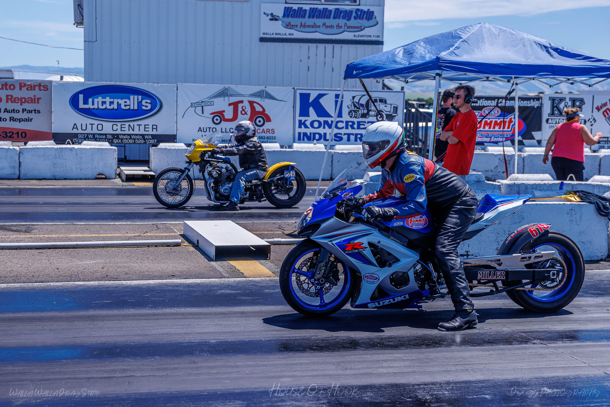 Racer competing at The House of Hook, Walla Walla Drag Strip's 2024 Forest Fincher Super Quick Series, Infinity Coach Series NAPA Points Race #8