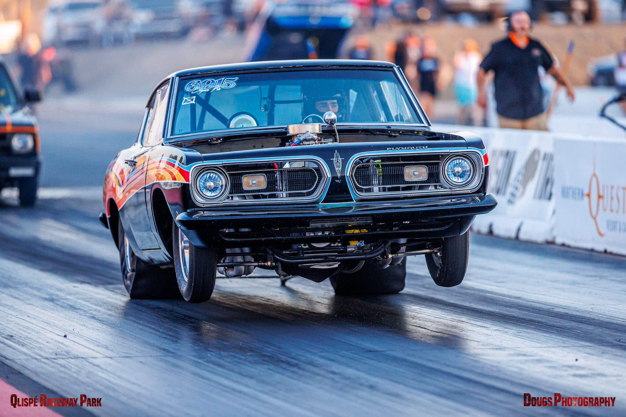 Racer competing at Qlispé Raceway Park's Thunder Nights