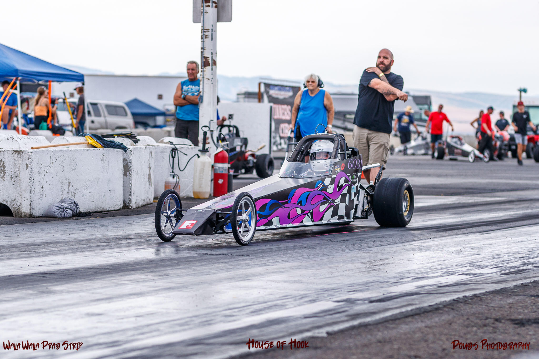 Racer participating at the House of Hook's 2024 NAPA Points Race #12. Where Adrenaline Meets the Pavement...Walla Walla Drag Strip