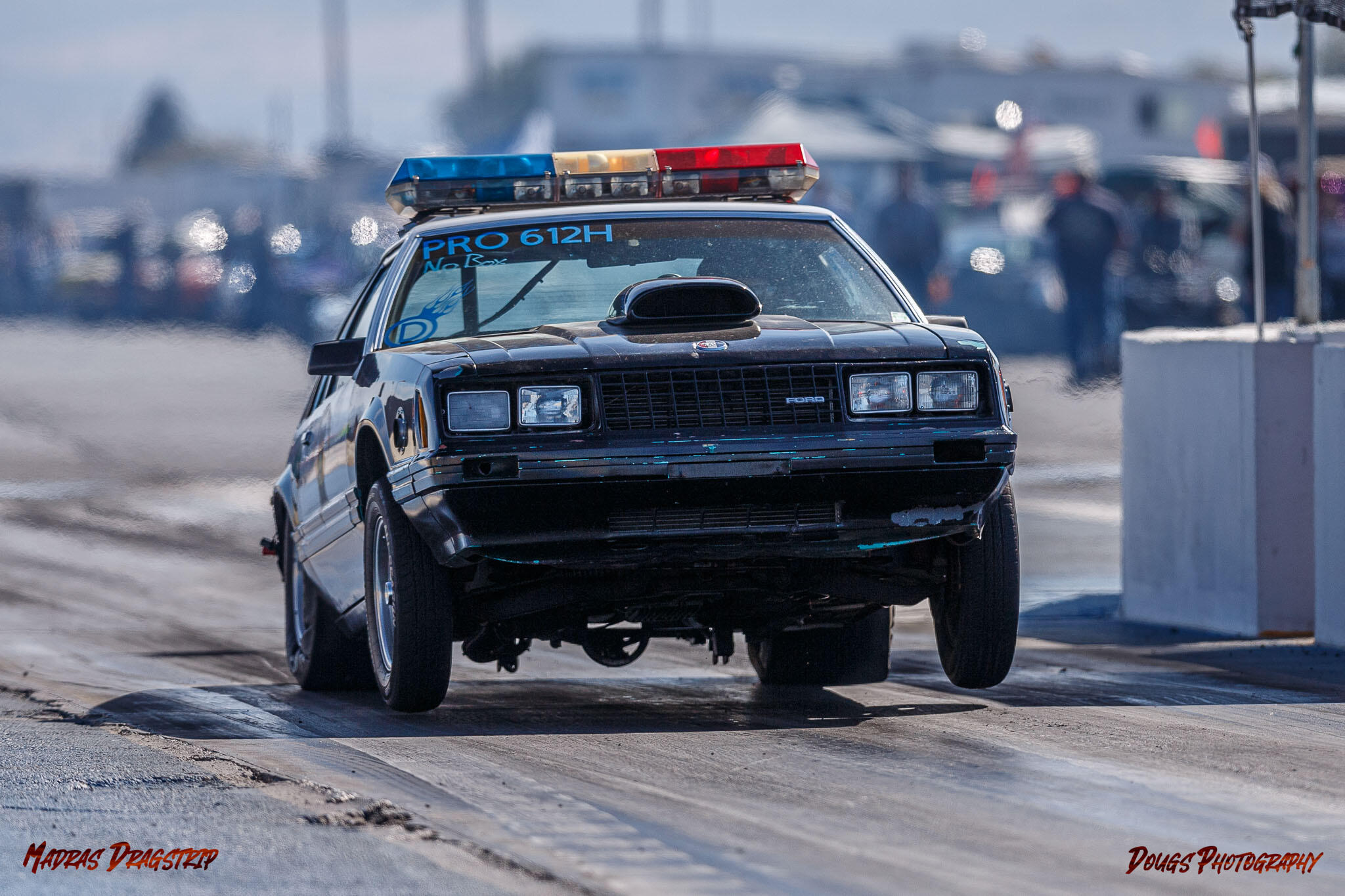 Racer at Madras Dragstrips 2024 Halloween Terror