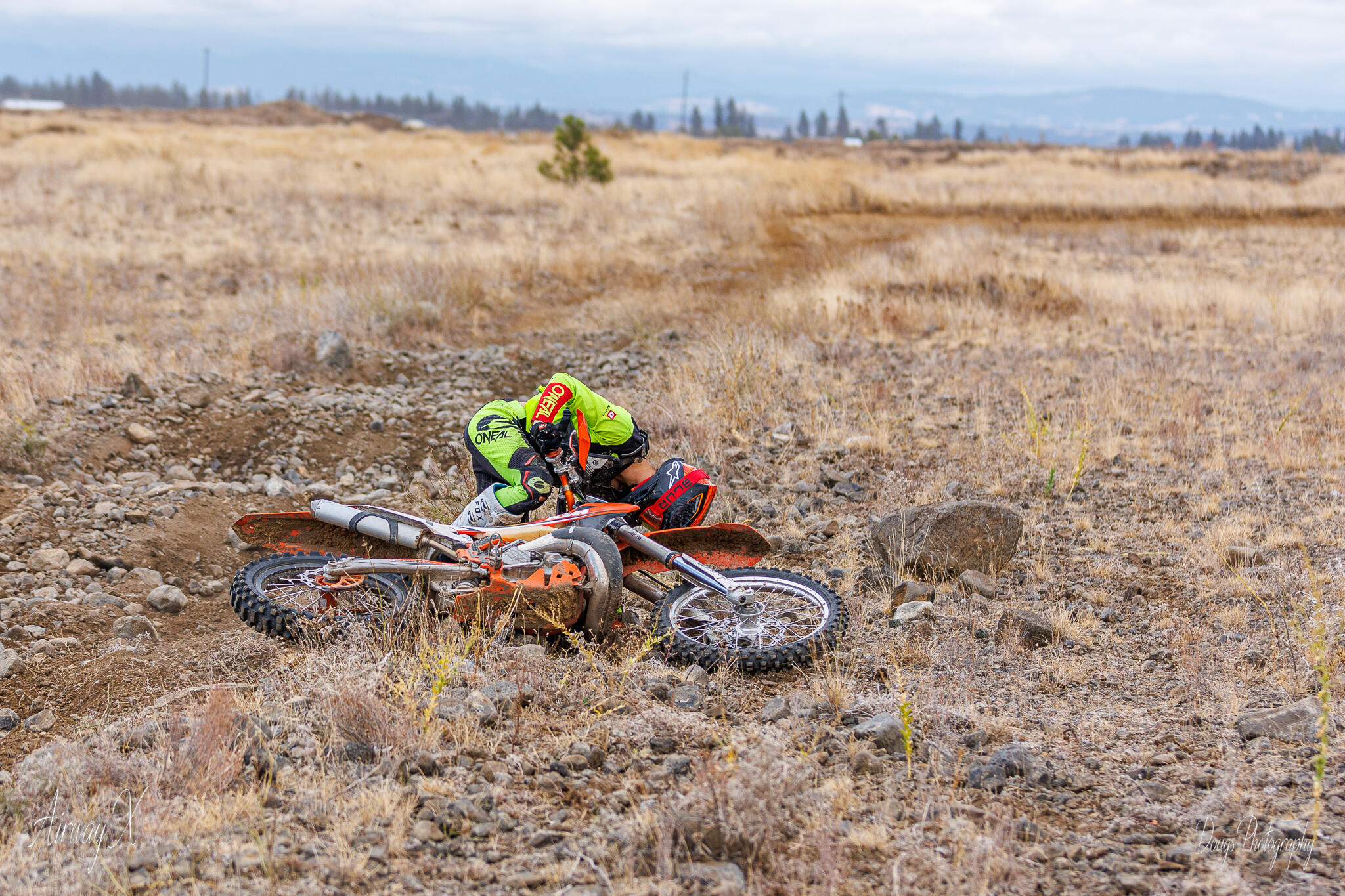 Rider at the 2024 AirwayX Scare Scramble