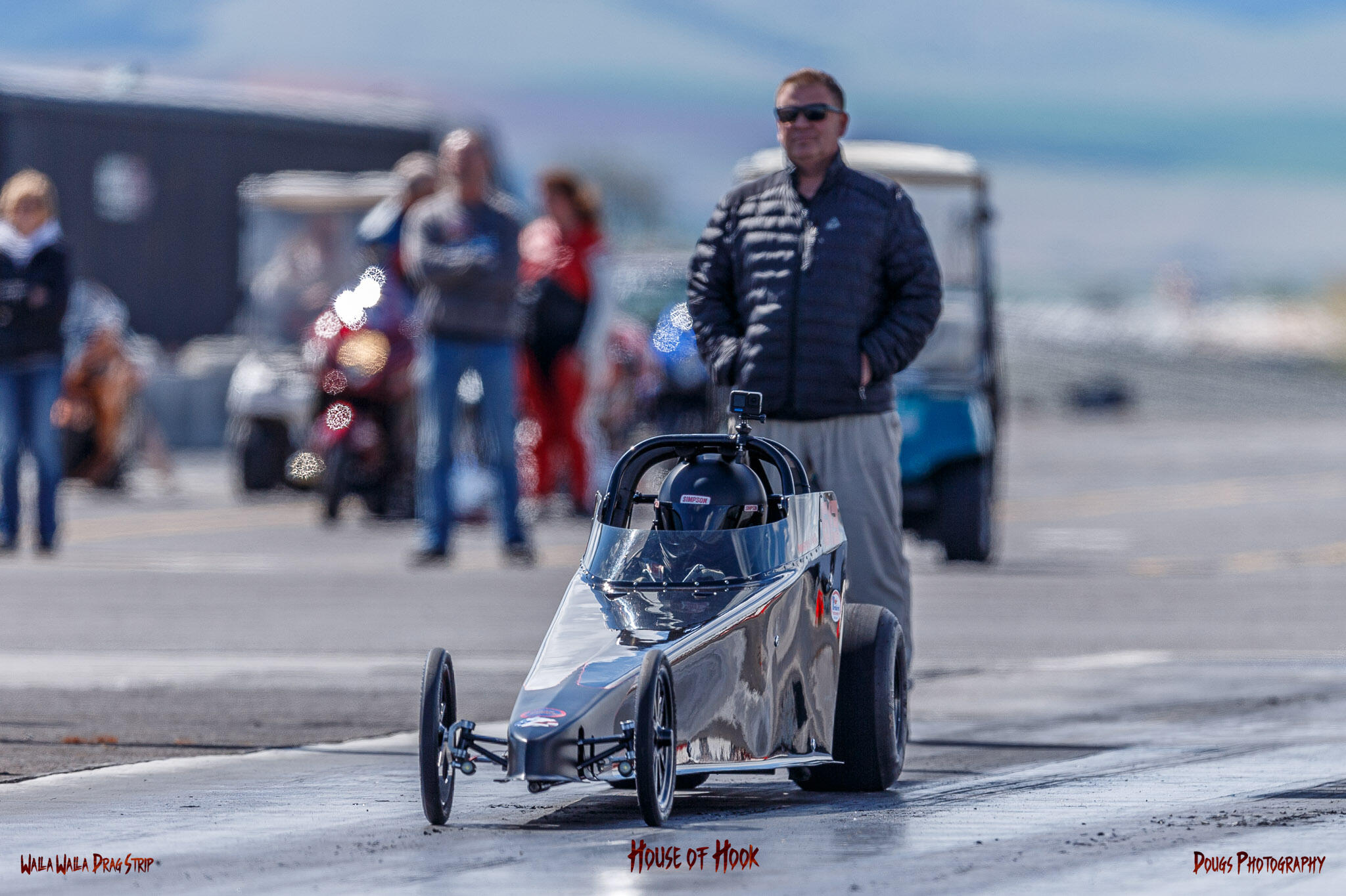 Racer competing at Walla Walla Drag Strip on April 27th 2024.