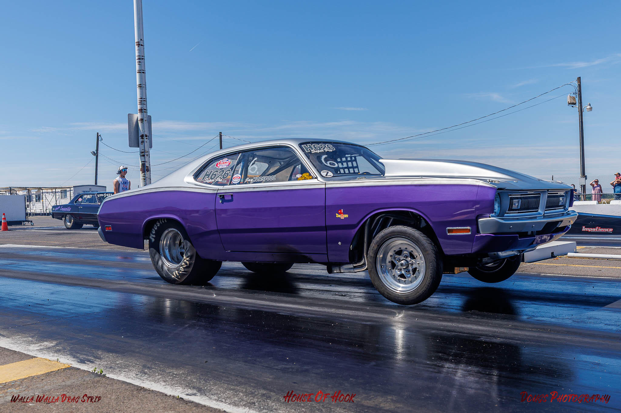 Racer competing at the House Of Hook, Walla Walla Drag Strip's 2024 NAPA Points Race #5 and Land of the Leaders