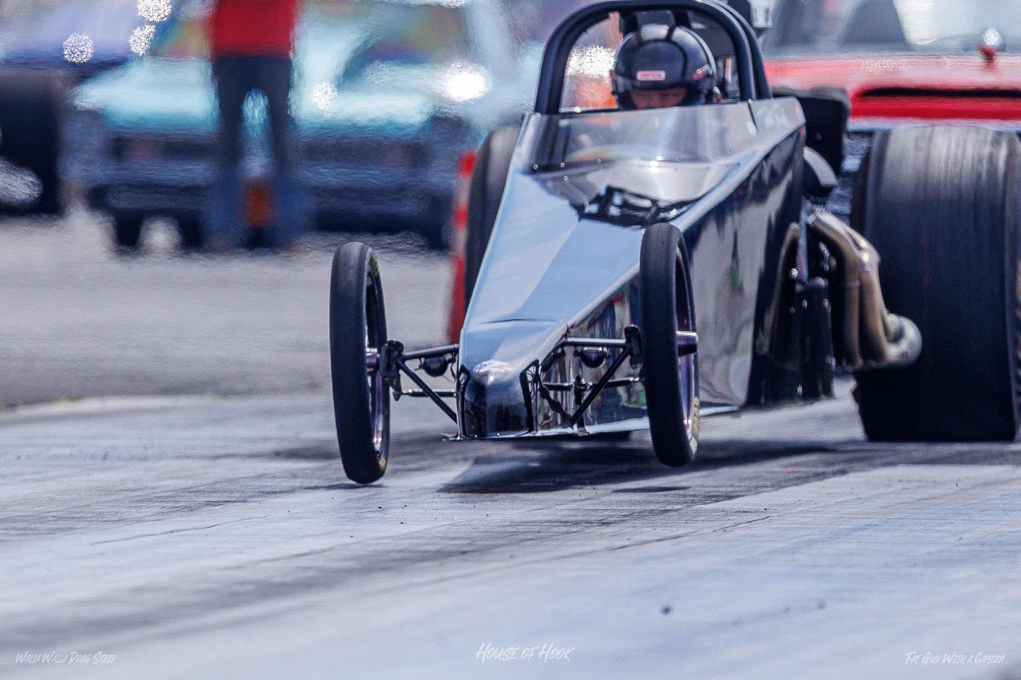 Racer competing at Walla Walla Drag Strips NAPA Points Race #1
