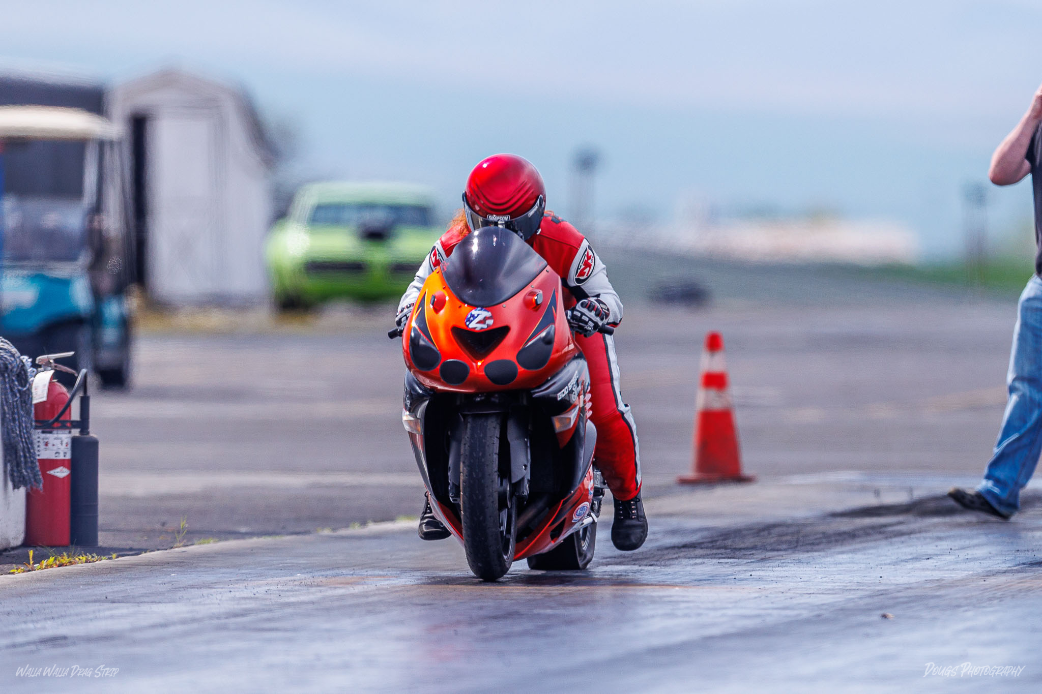 Racer competing at Walla Walla Drag Strips NAPA Points Race #1