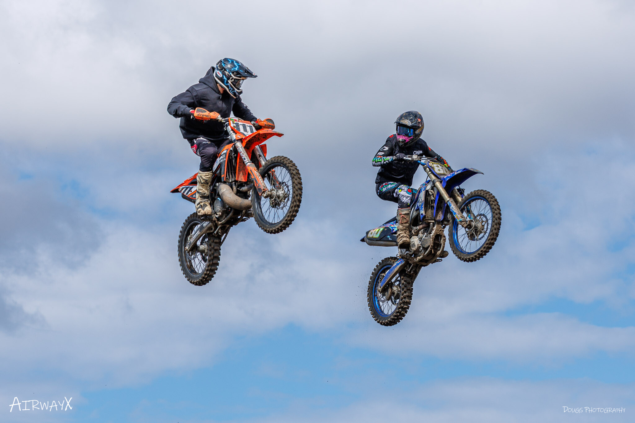 Racer competing in the eight round of the Pacific Racing Organization series hosted by AirwayX Motocross Park