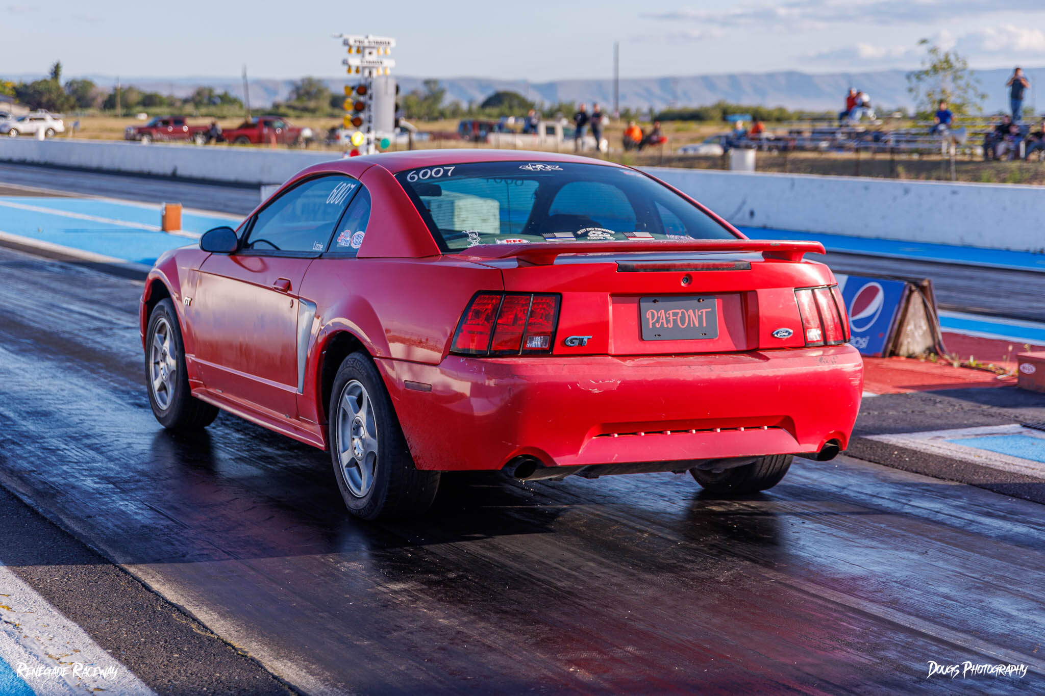 Racer competing at Renegade Raceways Perry Tech High School Drags